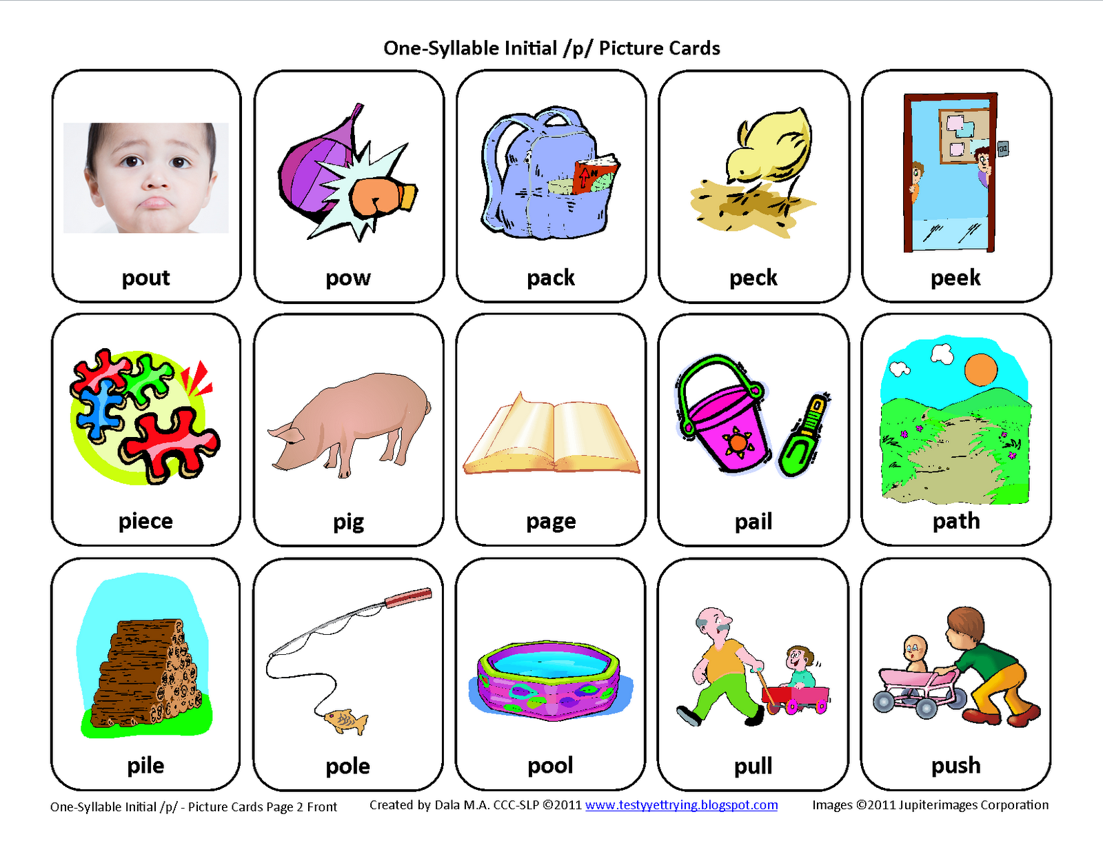 Speech therapy articulation